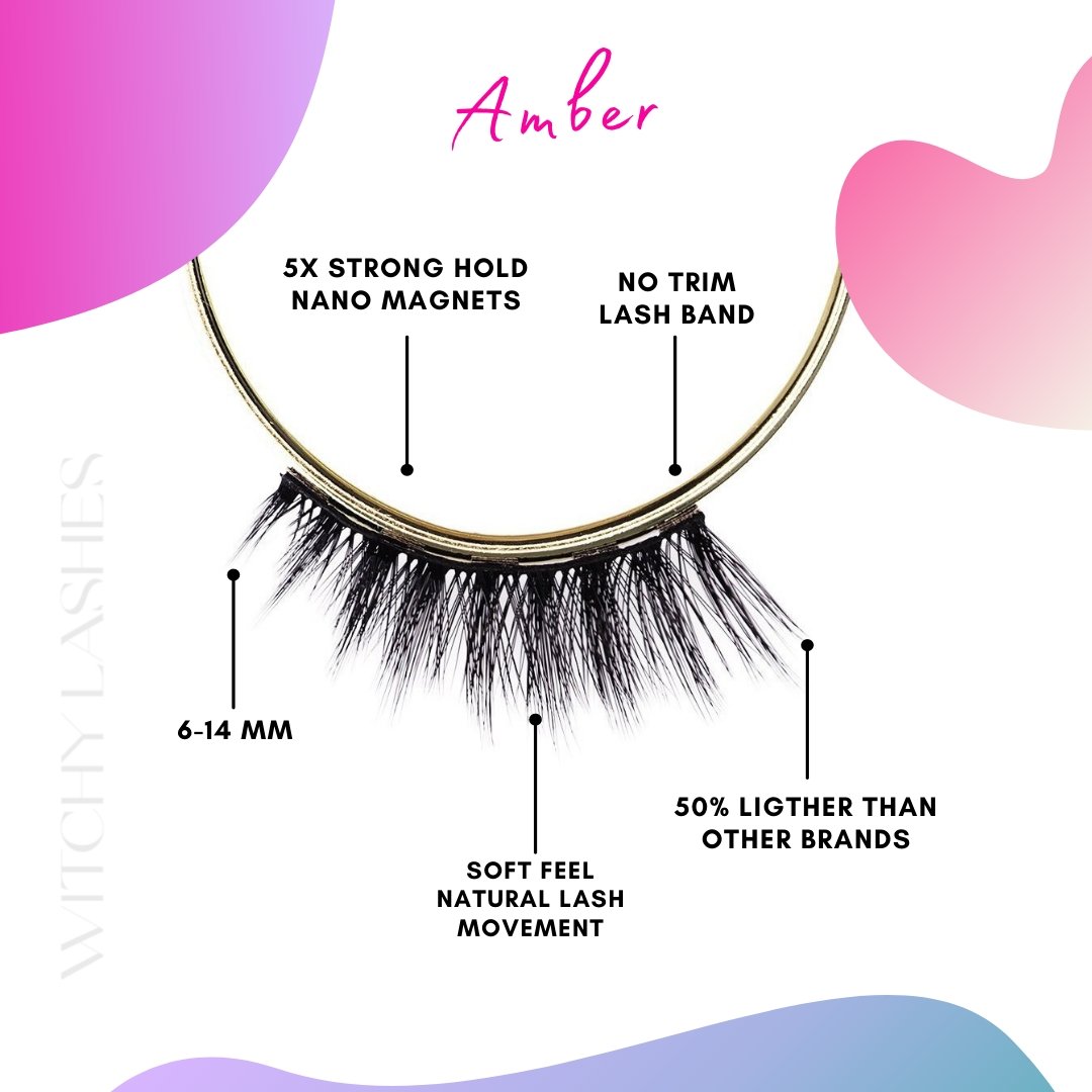Amber Magnetic Lash - Magnetic Eyelashes WitchyLashes