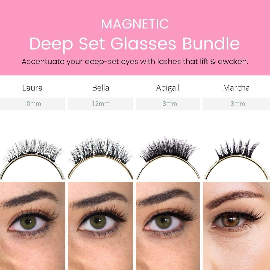 Deep - set Glasses Set - Magnetic - Magnetic Eyelashes WitchyLashes