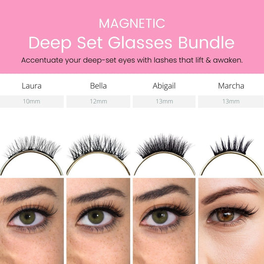 Deep - set Glasses Set - Magnetic - Magnetic Eyelashes WitchyLashes