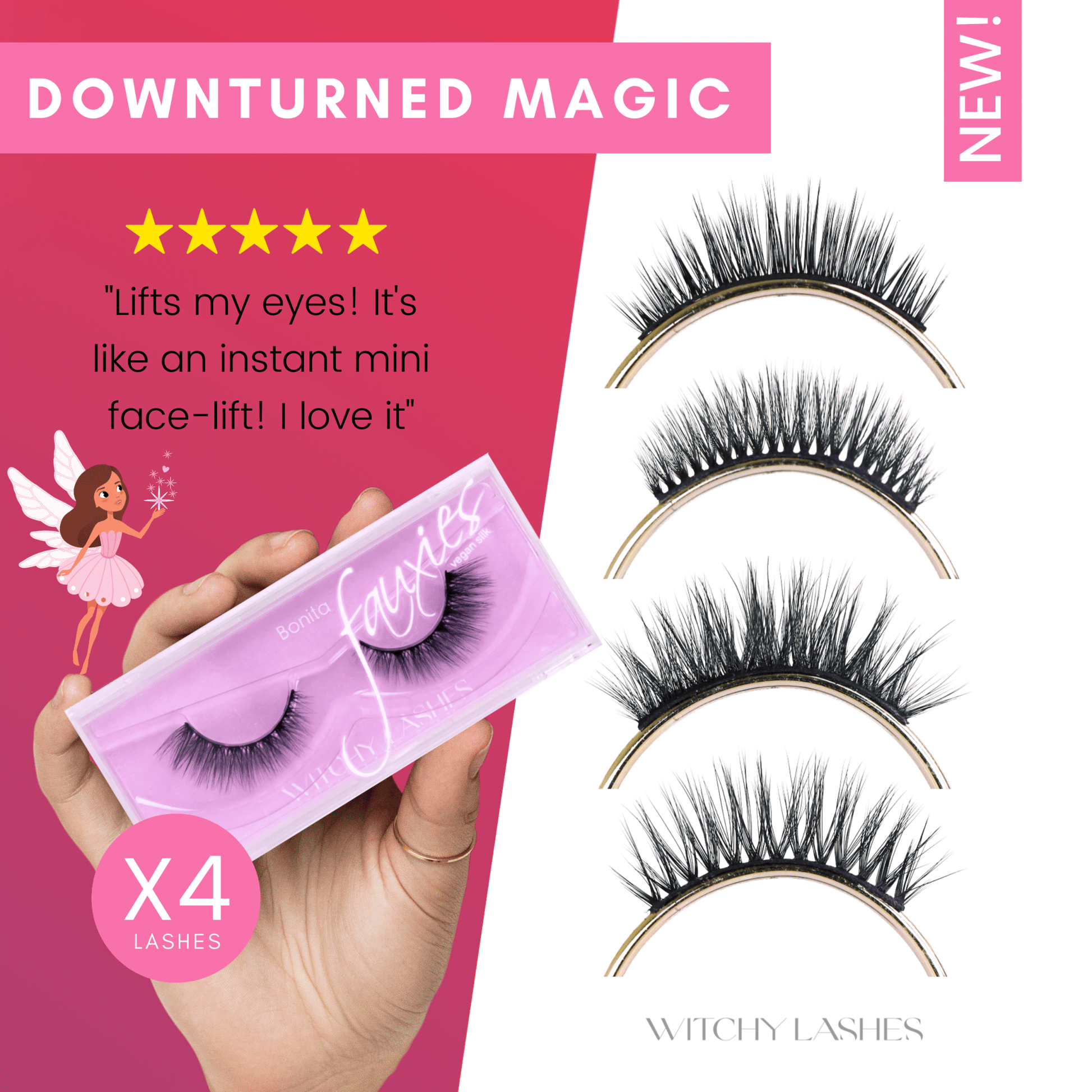 Downturned Magic - Magnetic Eyelashes WitchyLashes