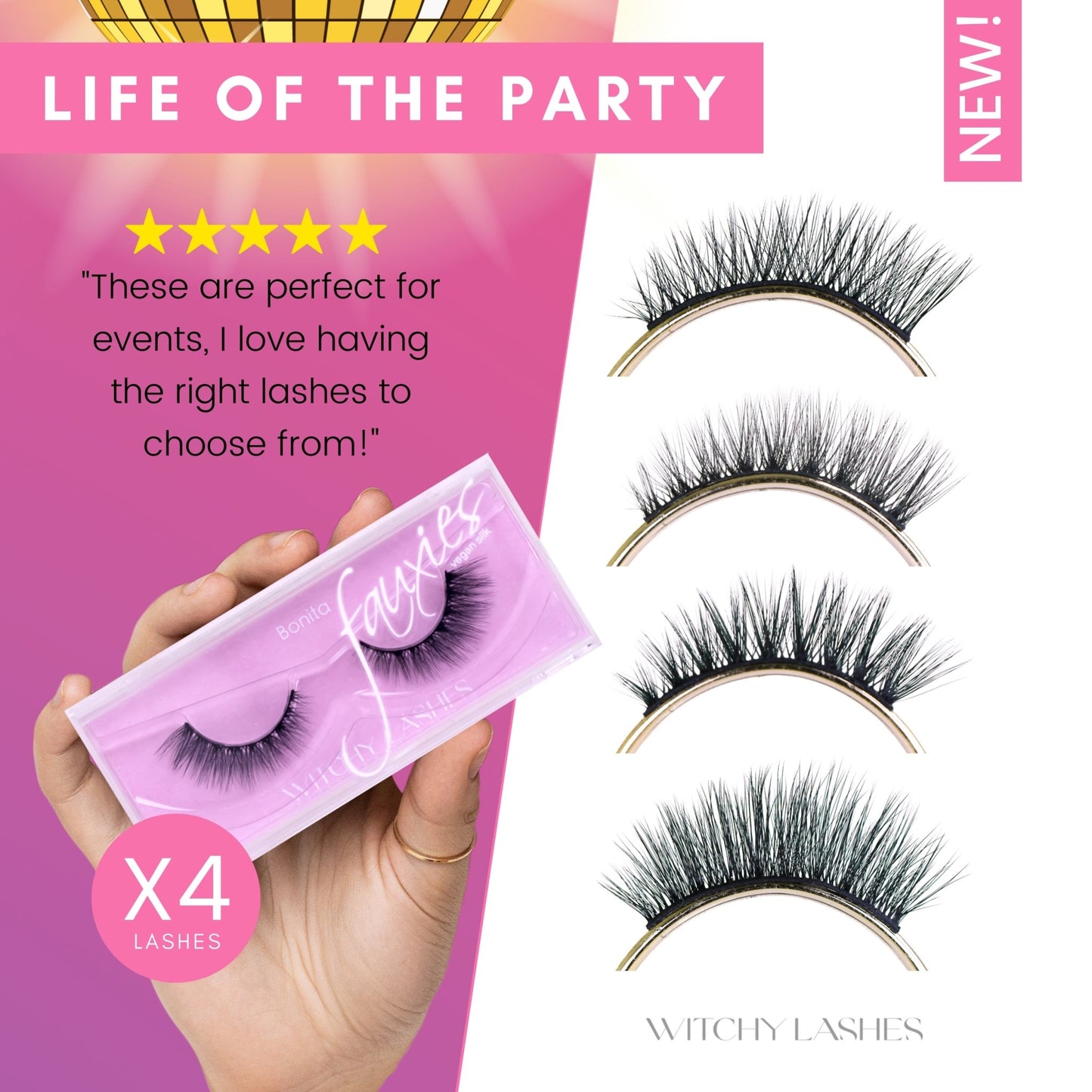 Life of the Party - Magnetic Eyelashes WitchyLashes