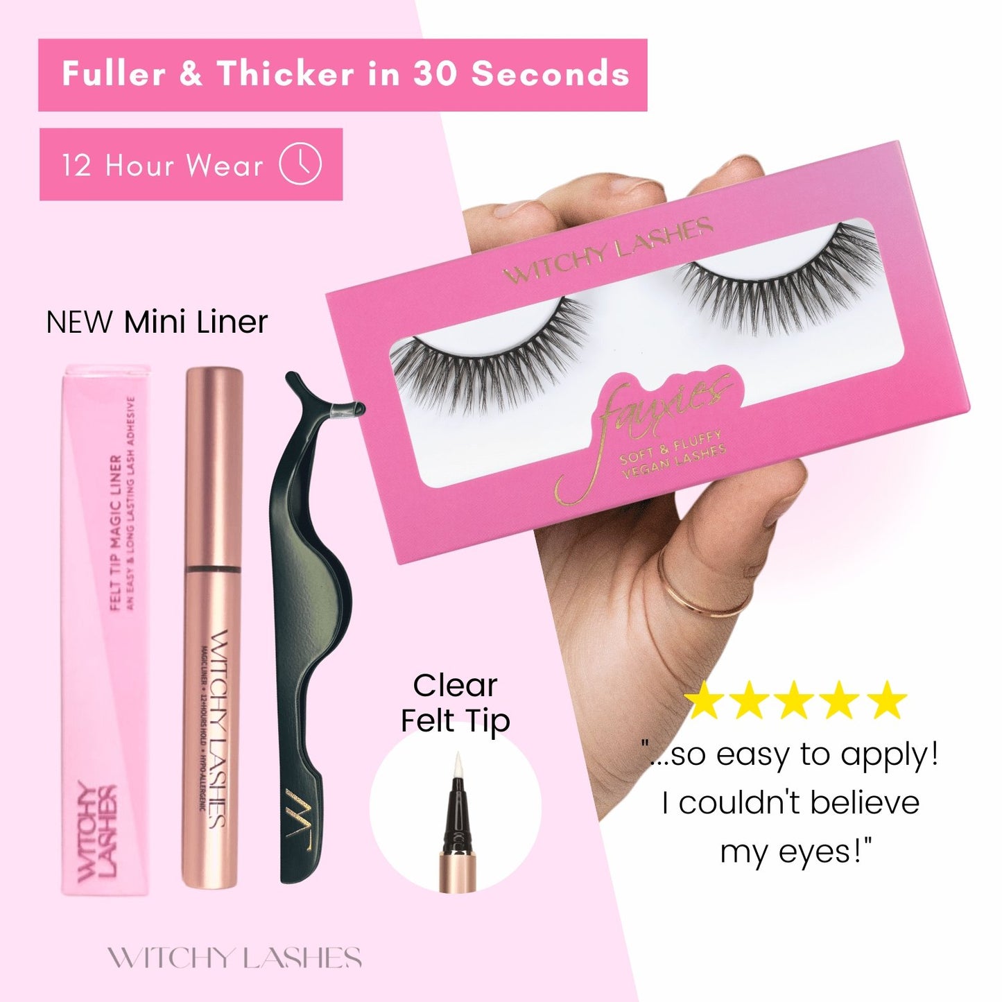 Natural Lash Kit - Mini - Magnetic Eyelashes WitchyLashes