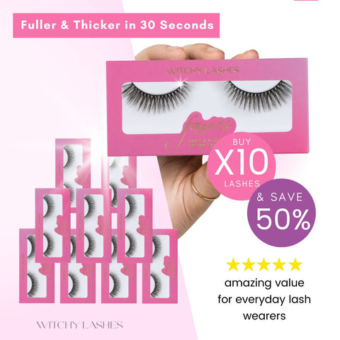 Natural Lashes Bulk buy - Magnetic Eyelashes WitchyLashes