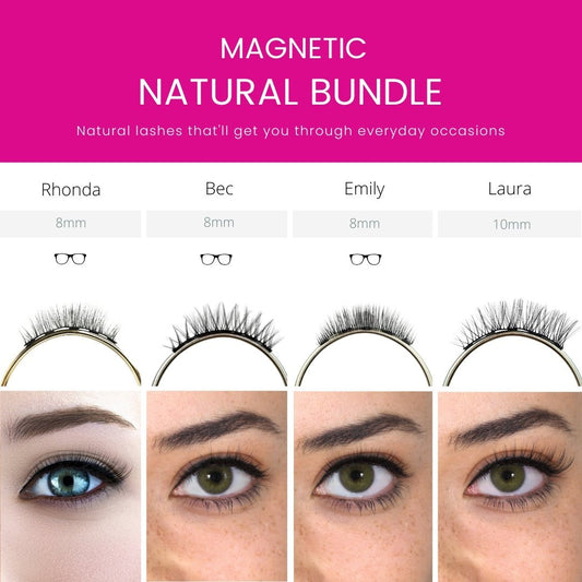 Natural Magnetic 5 Set Bundle - Magnetic Eyelashes WitchyLashes