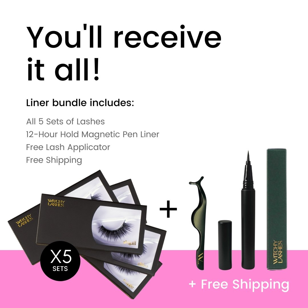 Natural Magnetic 5 Set Bundle - Magnetic Eyelashes WitchyLashes