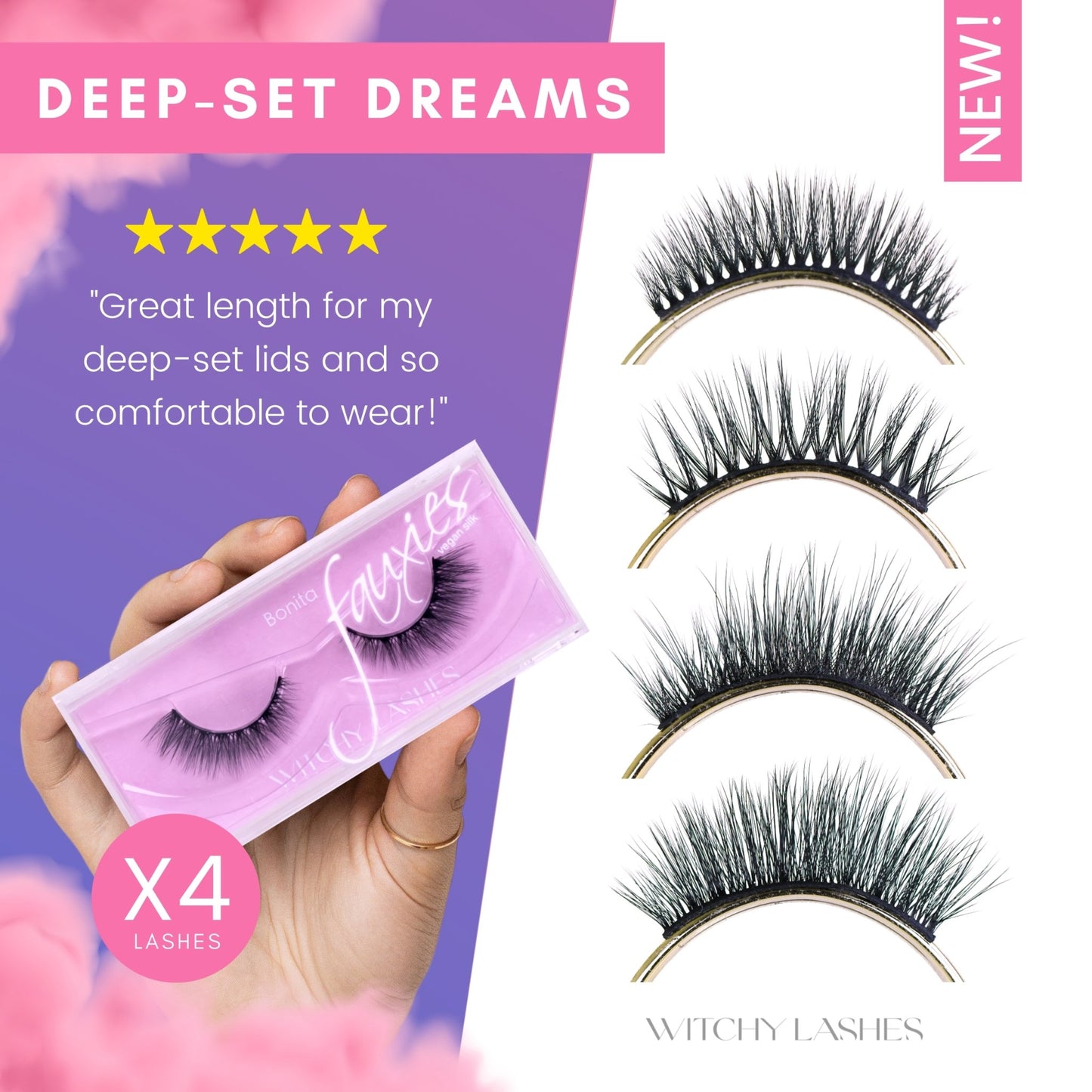 Deep-set Dreams - Magnetic Eyelashes WitchyLashes