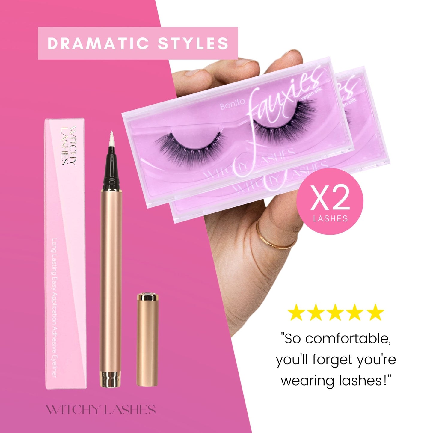 Double Set - Dramatic - Magnetic Eyelashes WitchyLashes