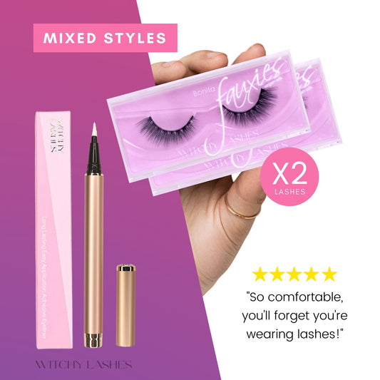 Double Set - Mixed - Magnetic Eyelashes WitchyLashes