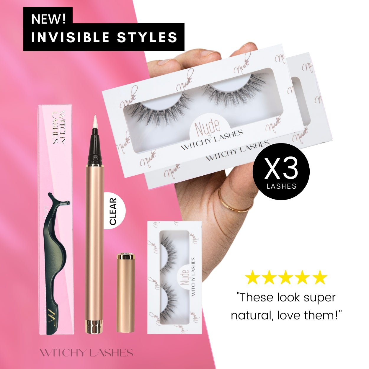 Easy & Invisible Lash Kit - Ultimate Bundle - Magnetic Eyelashes WitchyLashes