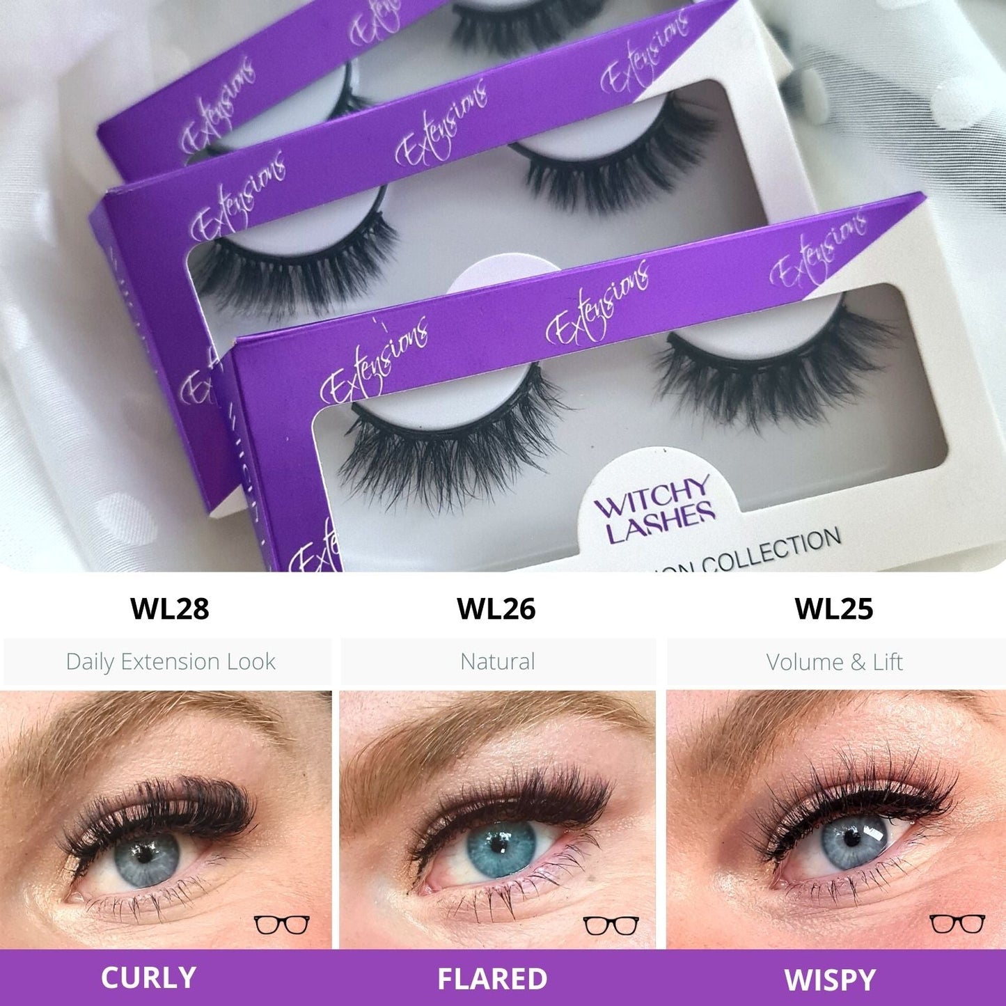 Magnetic Lash Extension Styles - Magnetic Eyelashes WitchyLashes