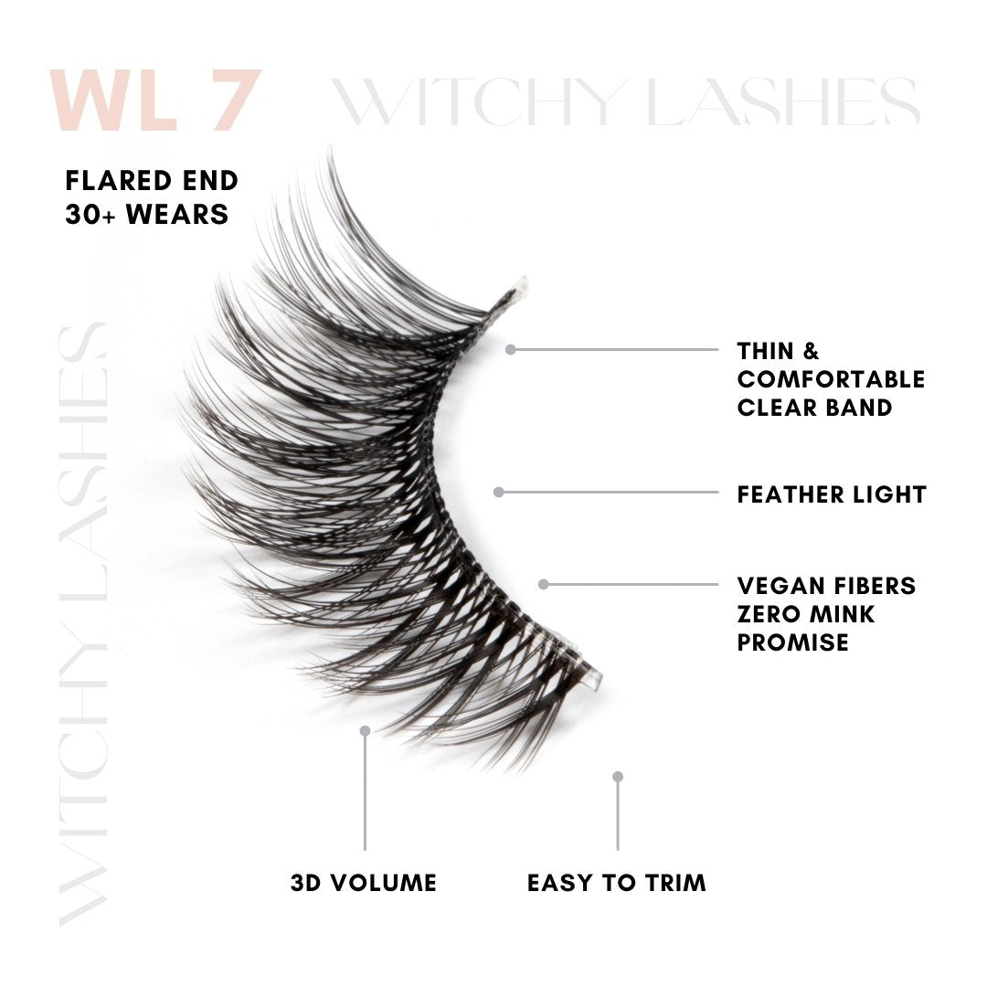 WL7 - Clear Band - Magnetic Eyelashes WitchyLashes