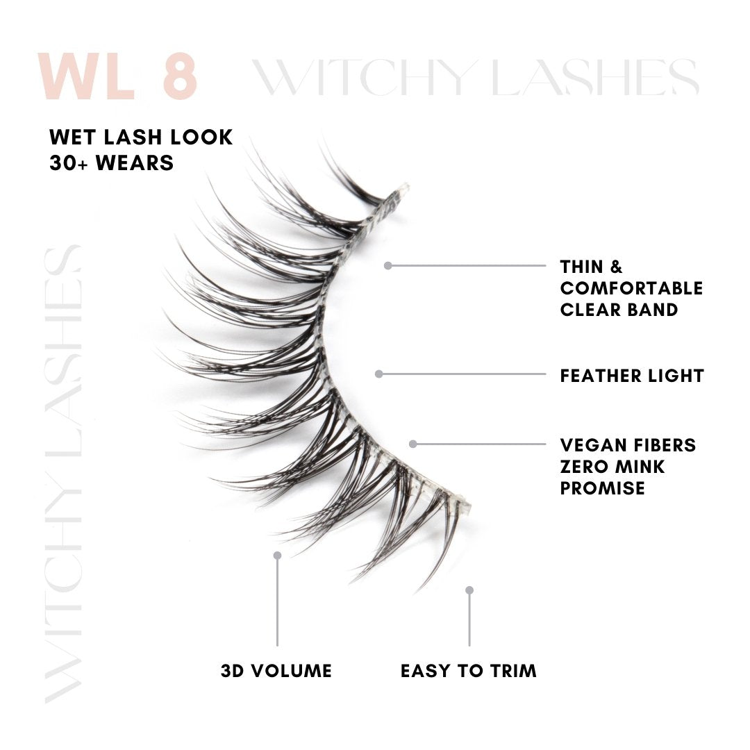 WL8 - Clear Band - Magnetic Eyelashes WitchyLashes